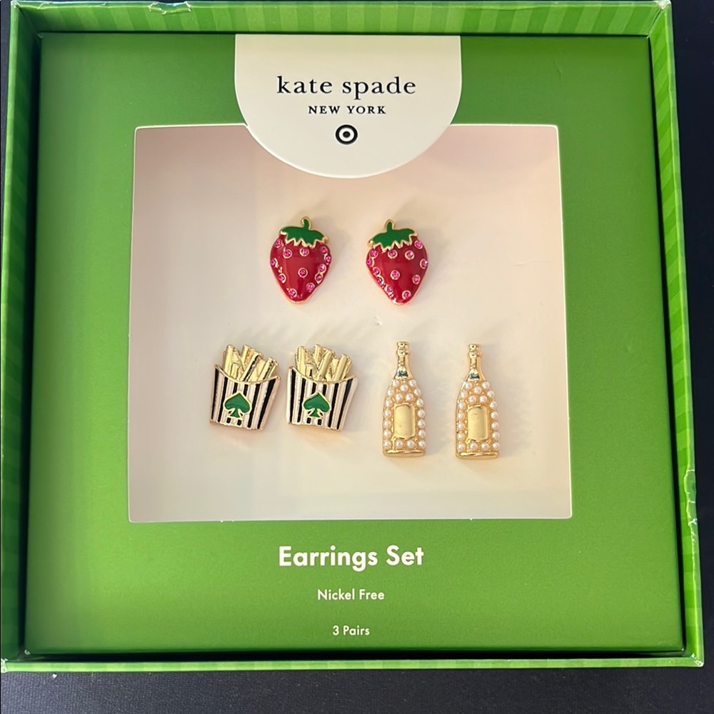 NWT Mixed Novelty Stud Earrings 3pk - kate spade new york x Target